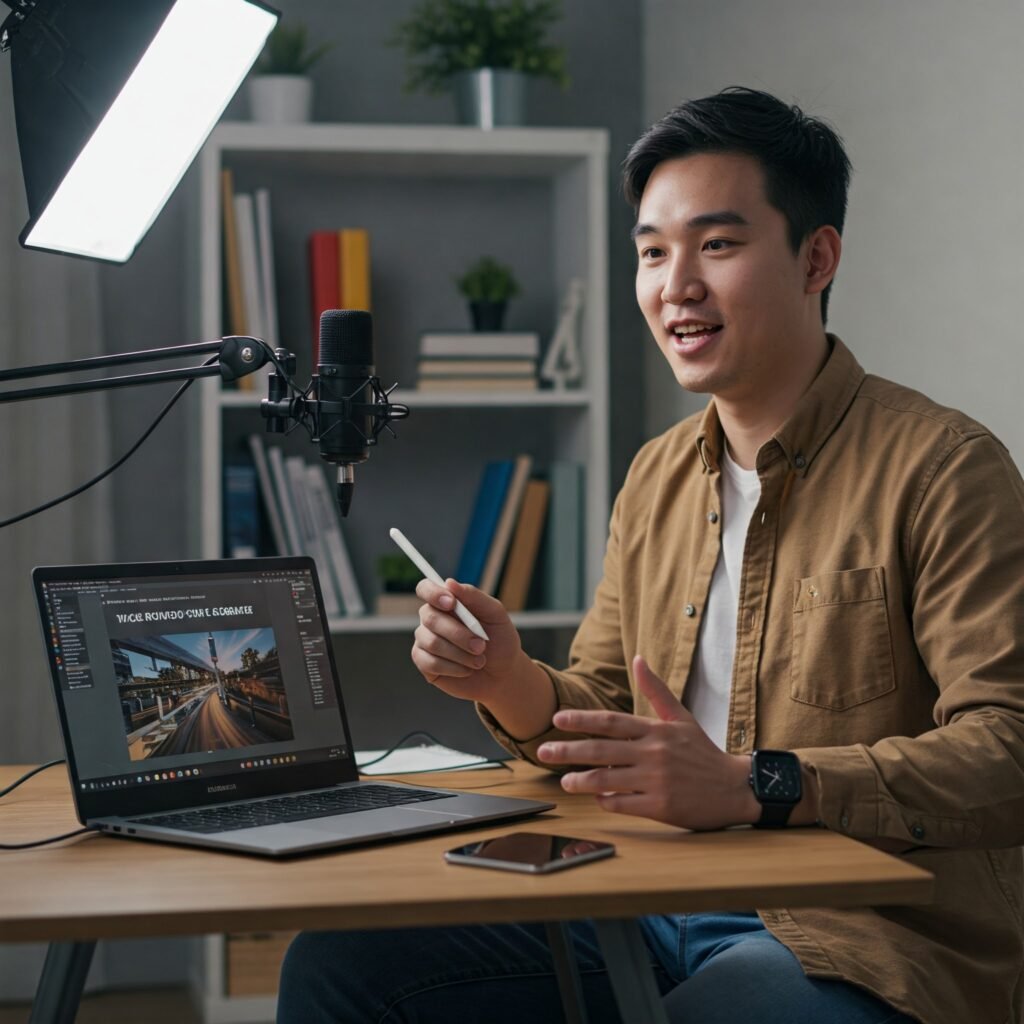 Recording a Video Course: This option directly describes the activity