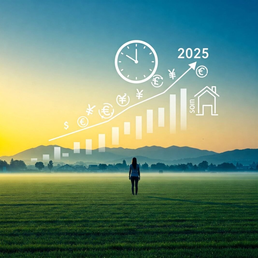Landscape blending growth, time (2025)